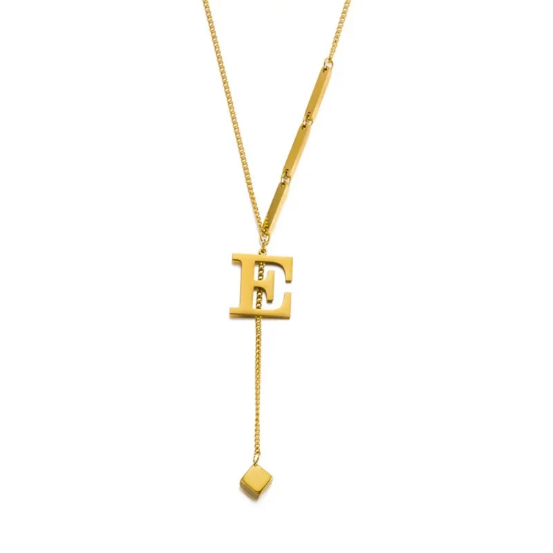 Collier en Y Lettre