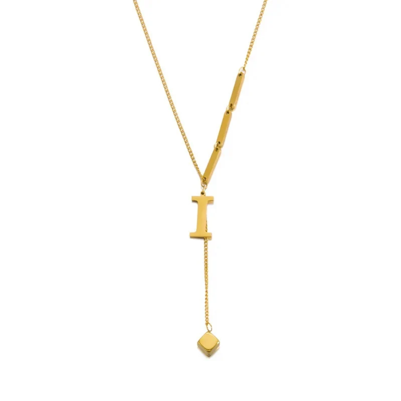Collier en Y Lettre