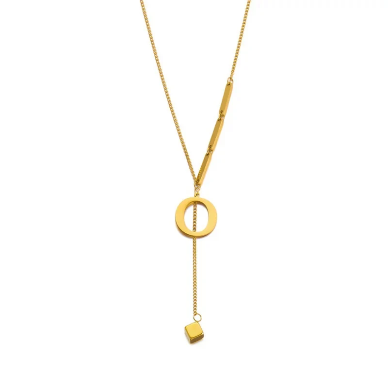 Collier en Y Lettre