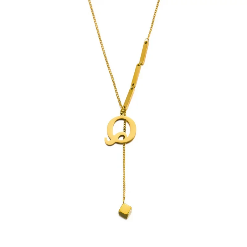 Collier en Y Lettre