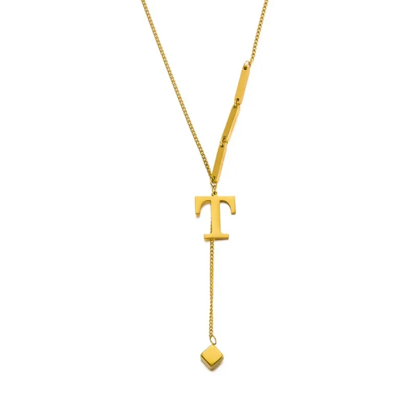 Collier en Y Lettre