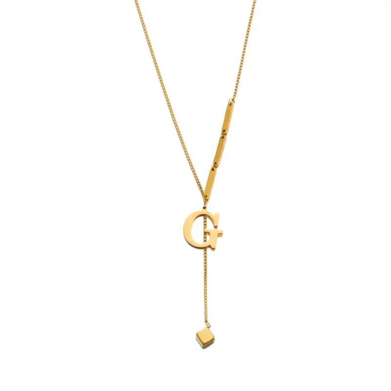 Collier en Y Lettre G