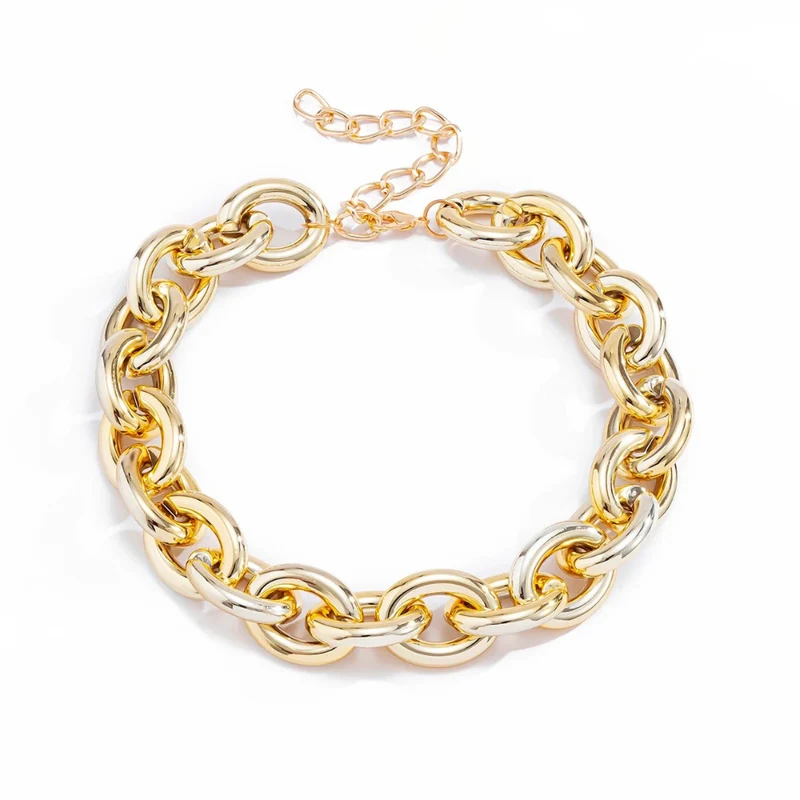 Collier Grosse Maille Doré