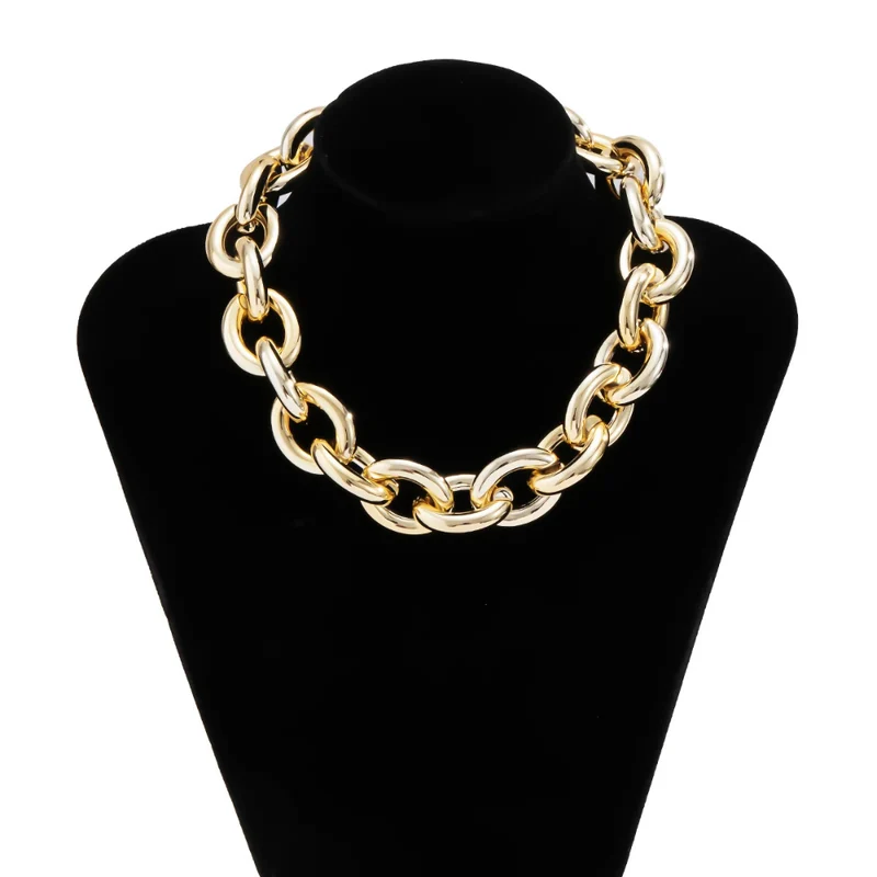 Collier Grosse Maille Doré