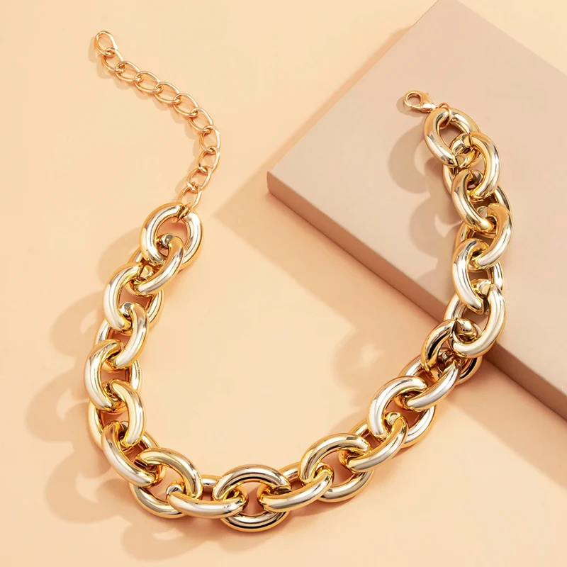 Collier Grosse Maille Doré