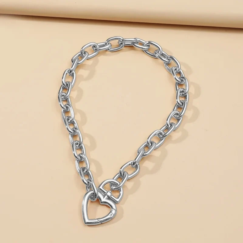 Collier Grosse Maille Tendance Cœur