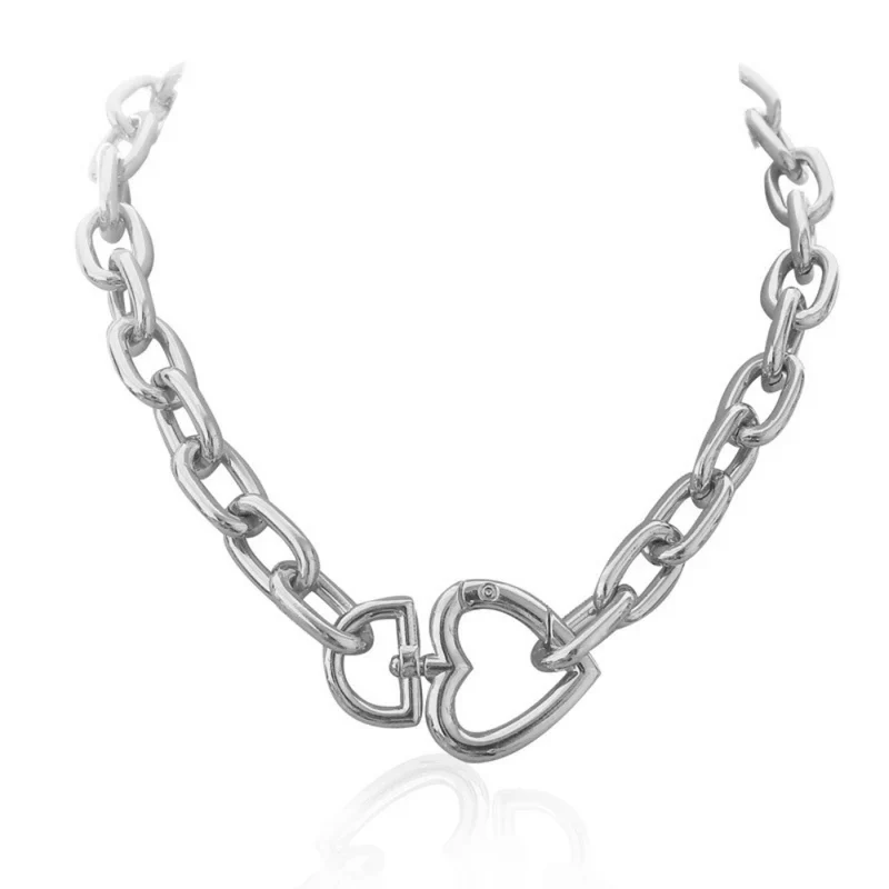Collier Grosse Maille Tendance Cœur