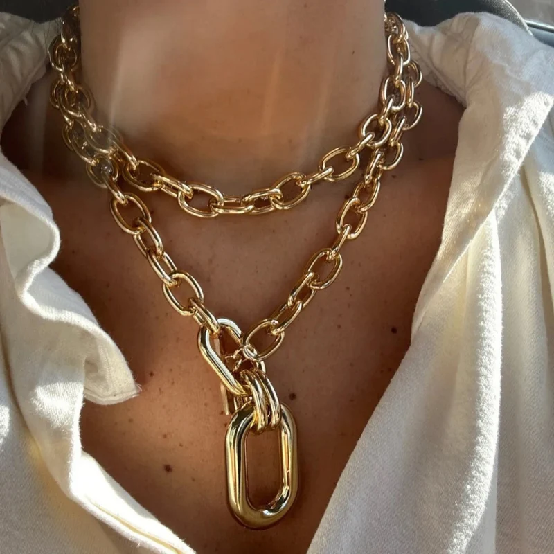 Double Collier Grosse Maille