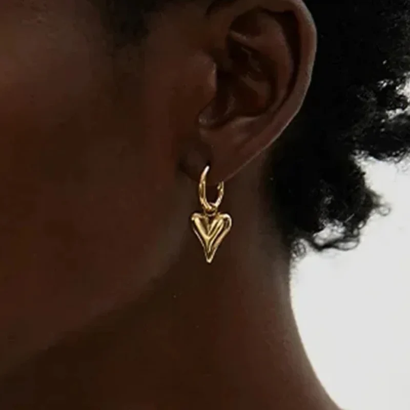 Boucles d'Oreilles Pendentif Cœur