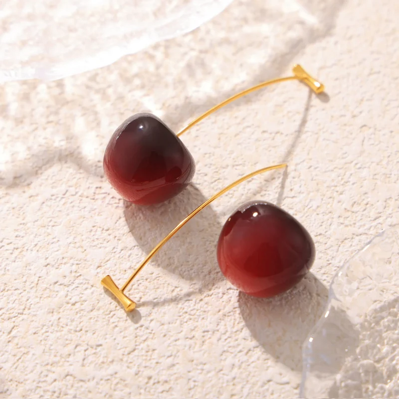 Boucles d'Oreilles Cerise Design