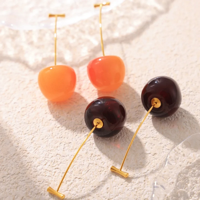 Boucles d'Oreilles Cerise Design