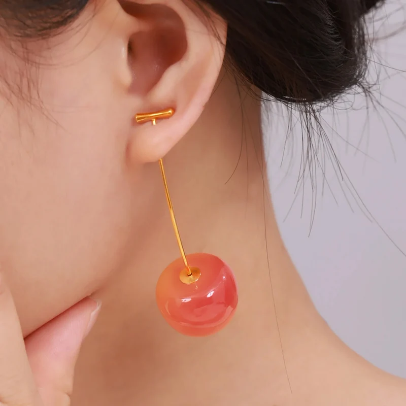 Boucles d'Oreilles Cerise Design