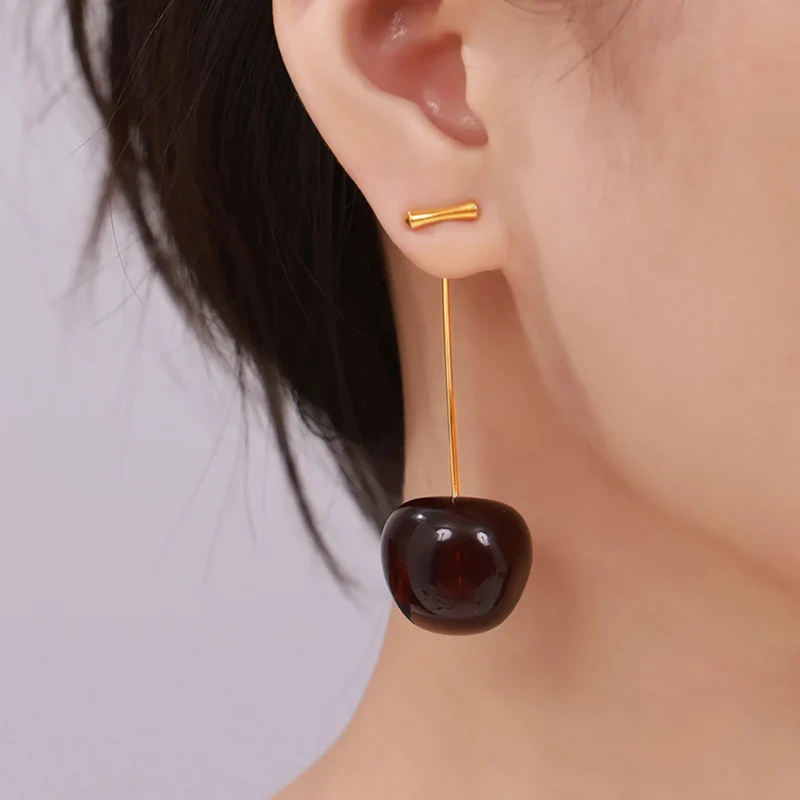 Boucles d'Oreilles Cerise Design
