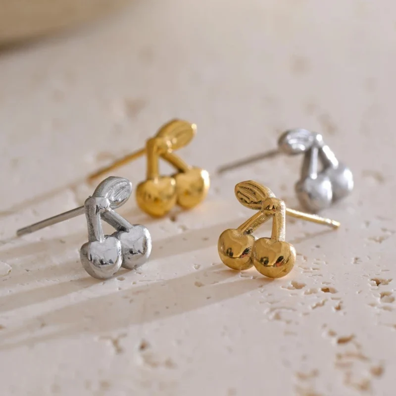 Boucles d'Oreilles Cerise Puces