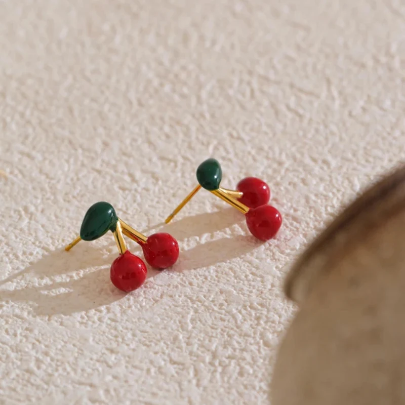 Boucles d'Oreilles Cerise