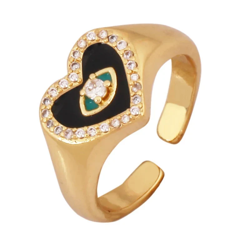 Bague Chevalière Cœur Œil