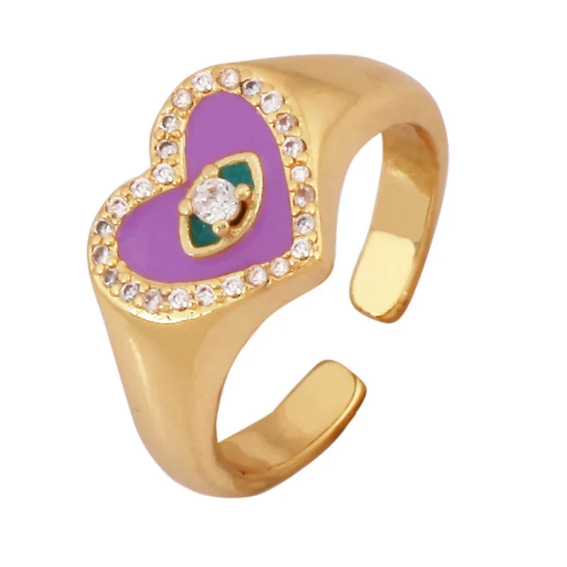 Bague Chevalière Cœur Œil