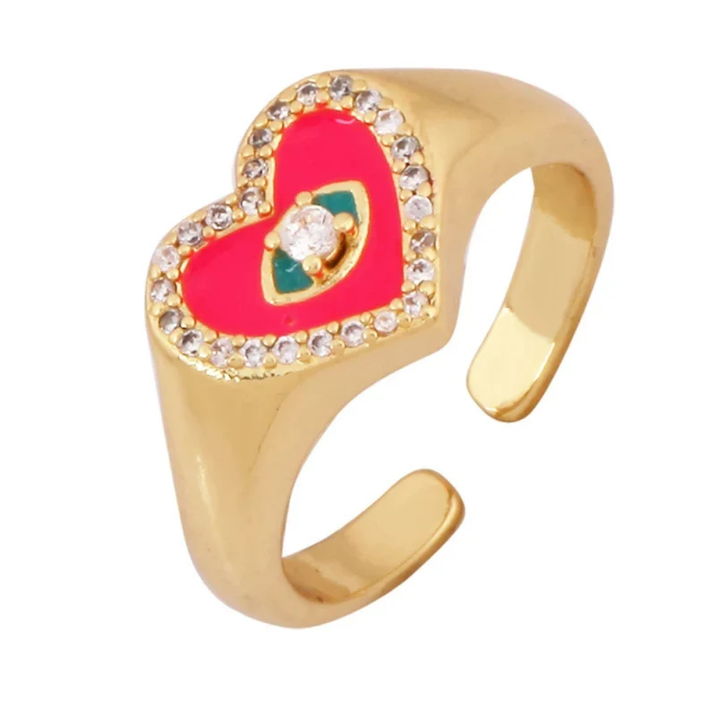 Bague Chevalière Cœur Œil