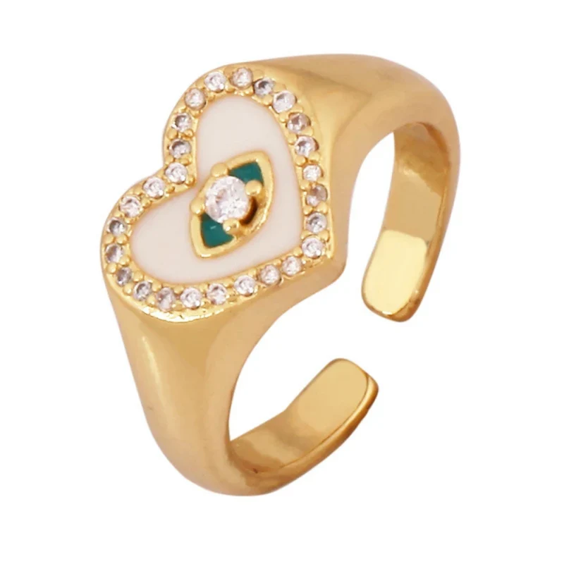 Bague Chevalière Cœur Œil