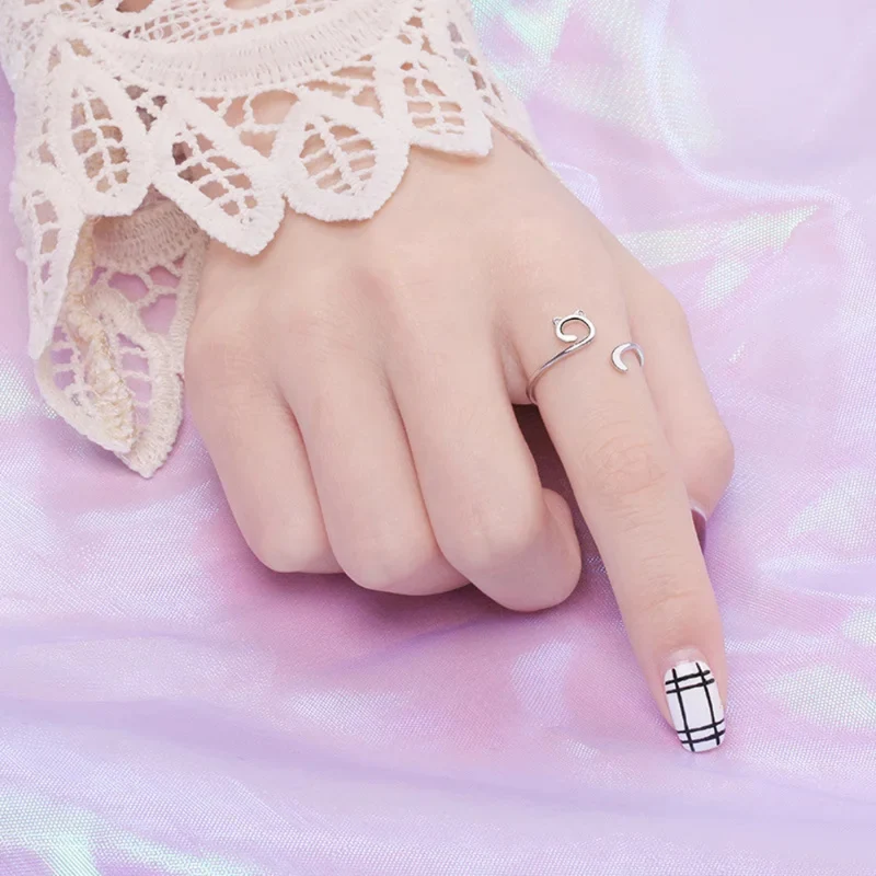 Bague Chat Minimaliste