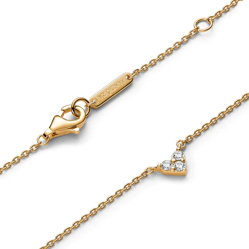 Pandora Timeless Gold-coloured Necklace 363014C01-45with14 Carat Gold Plating