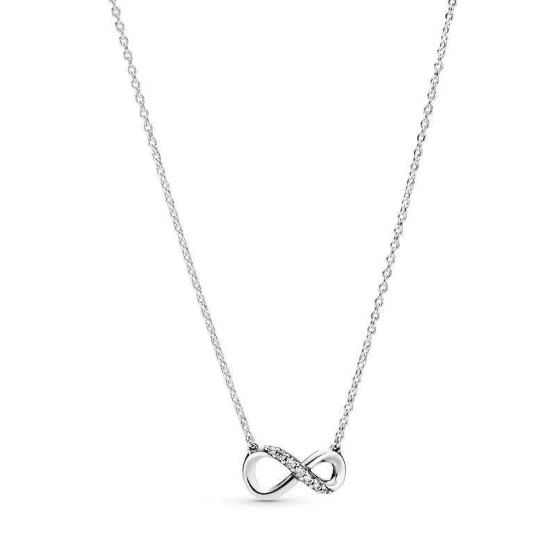 Pandora Moments 925 Sterling Silver Infinity Necklace 398821C01-50 (Length: 50.00 cm)