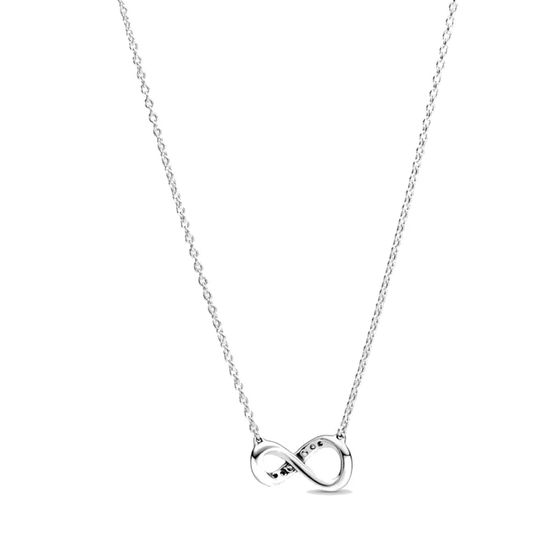 Pandora Moments 925 Sterling Silver Infinity Necklace 398821C01-50 (Length: 50.00 cm)