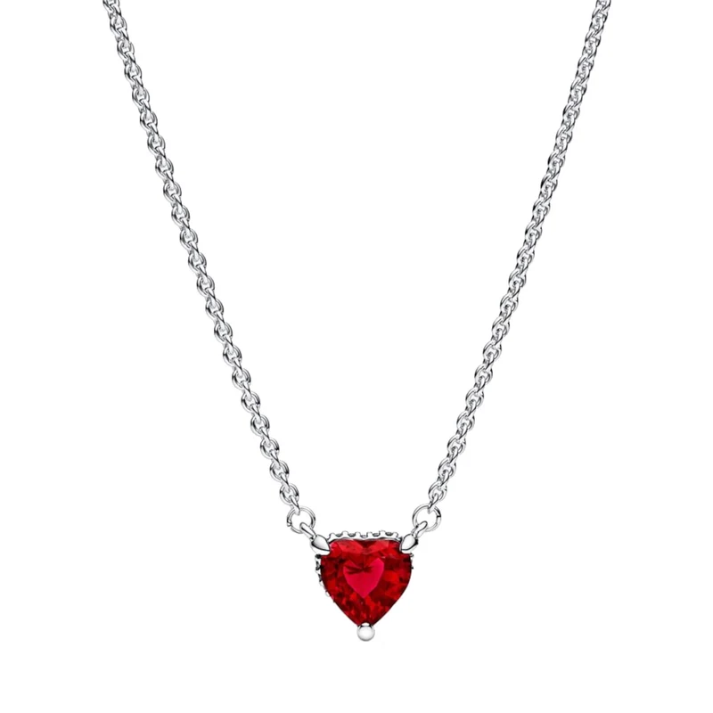 Pandora Timeless 925 Sterling Silver Heart Necklace 392542C01-45
