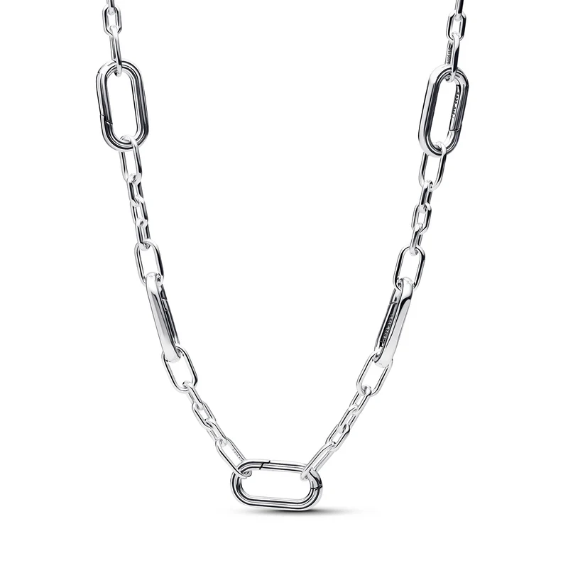 Pandora ME 925 Sterling Silver Five Links Chain Necklace 393861C00-45