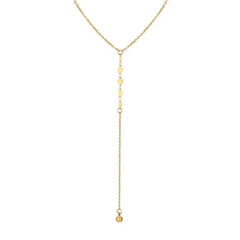 Collier en Y Doré