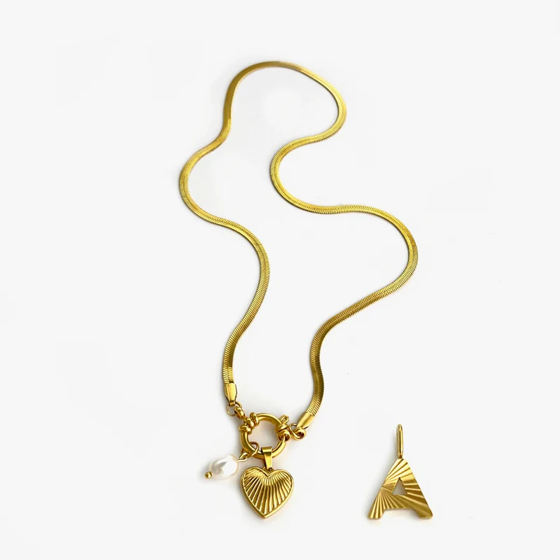 Collier Charms Lettre