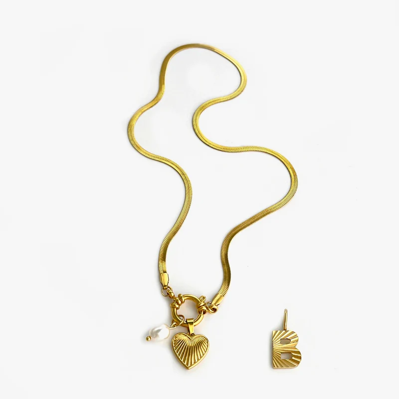 Collier Charms Lettre