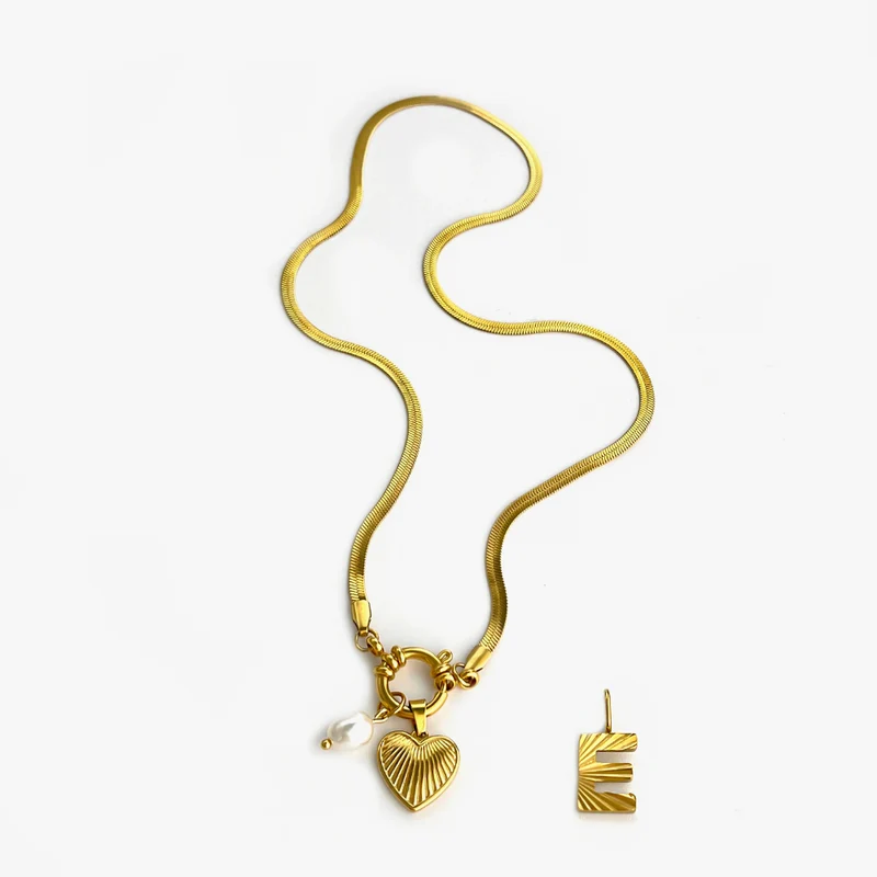 Collier Charms Lettre