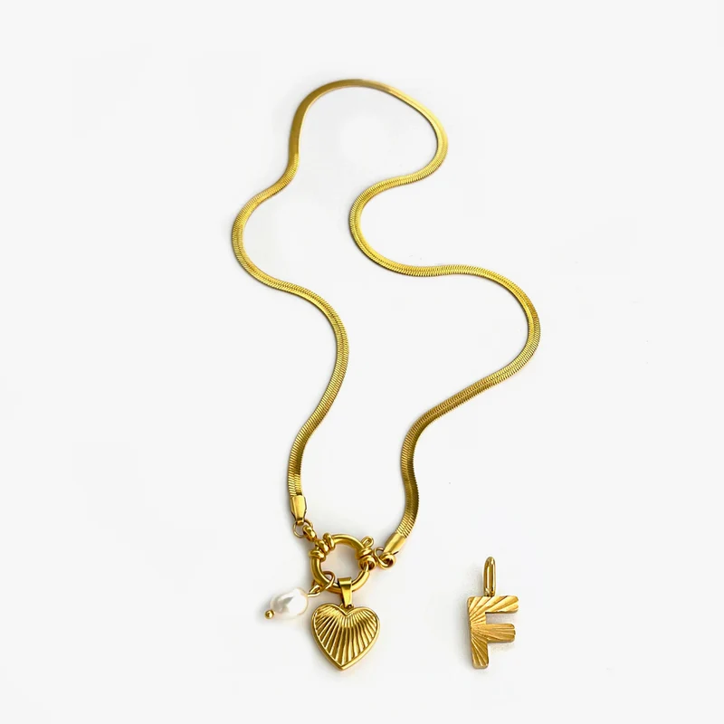 Collier Charms Lettre