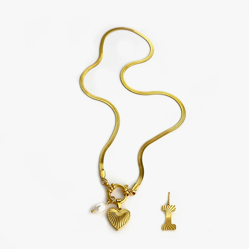 Collier Charms Lettre