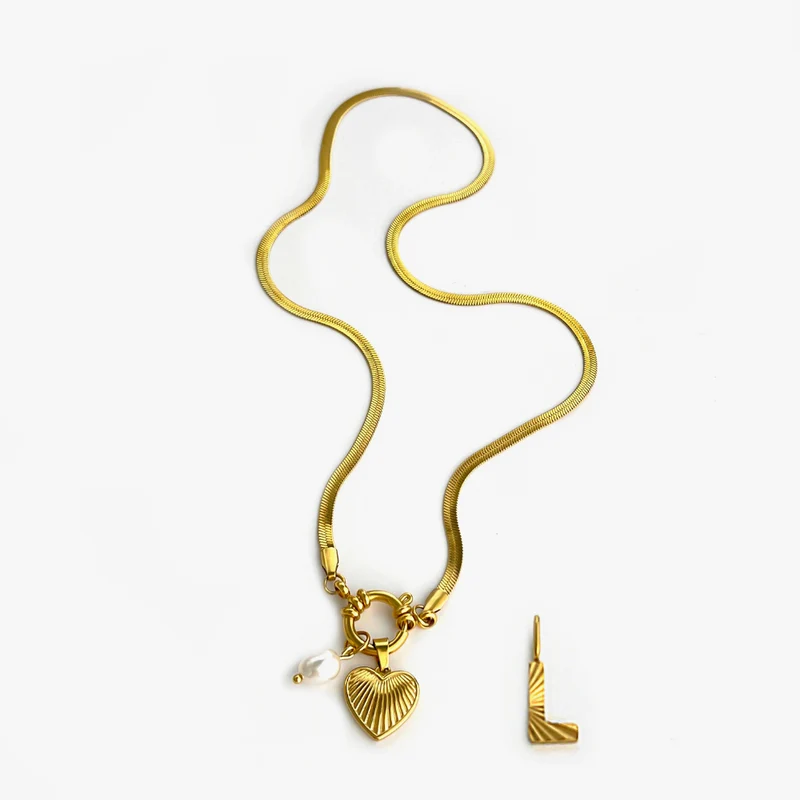 Collier Charms Lettre