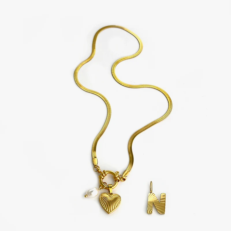 Collier Charms Lettre