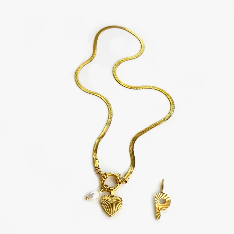 Collier Charms Lettre