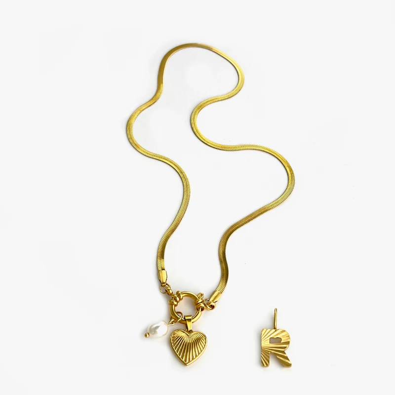 Collier Charms Lettre