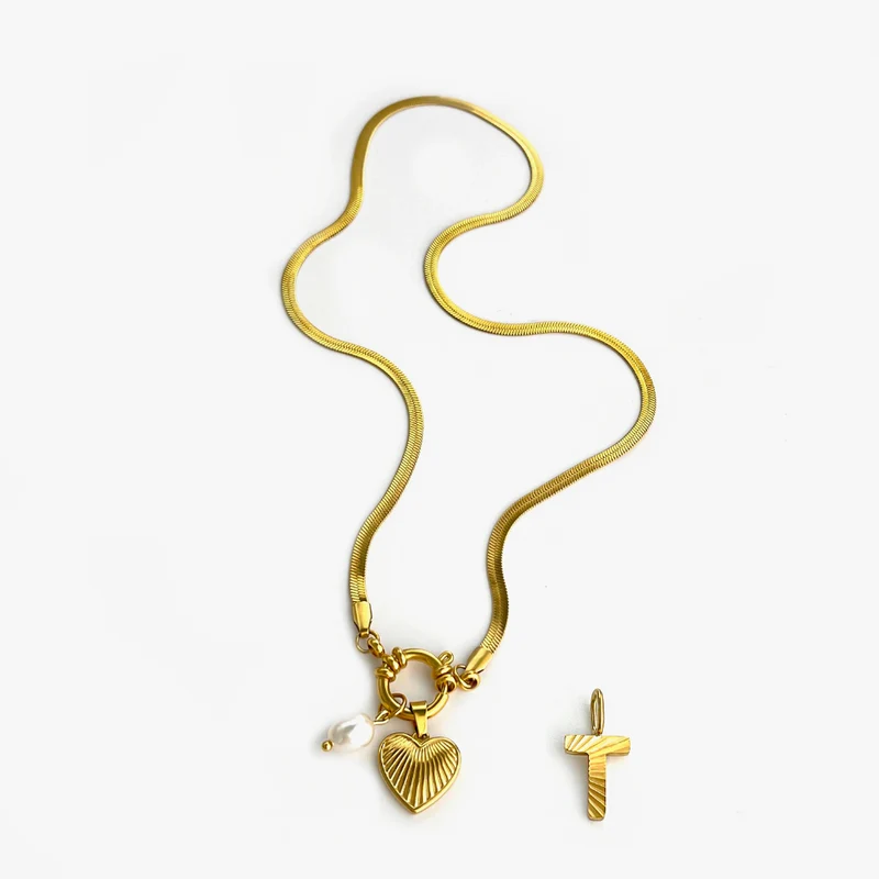 Collier Charms Lettre