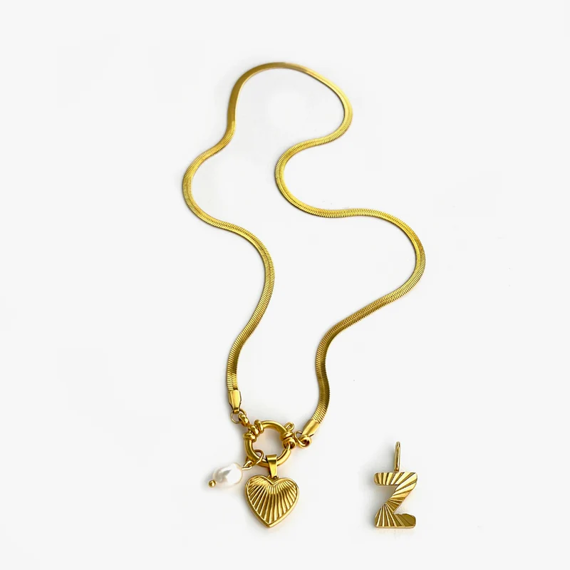 Collier Charms Lettre