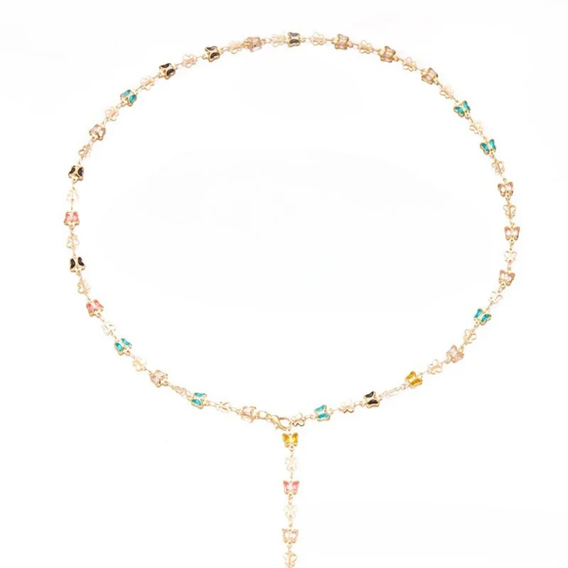 Collier en Y Papillon Couleur