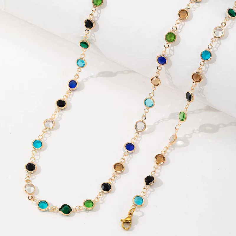 Collier en Y Multicolore