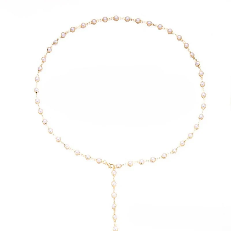 Collier en Y Perle