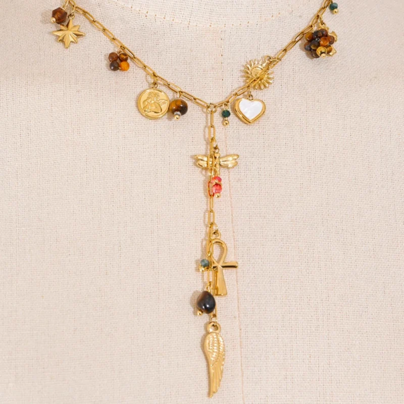 Collier en Y Charms