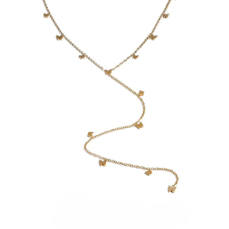 Collier en Y Papillon