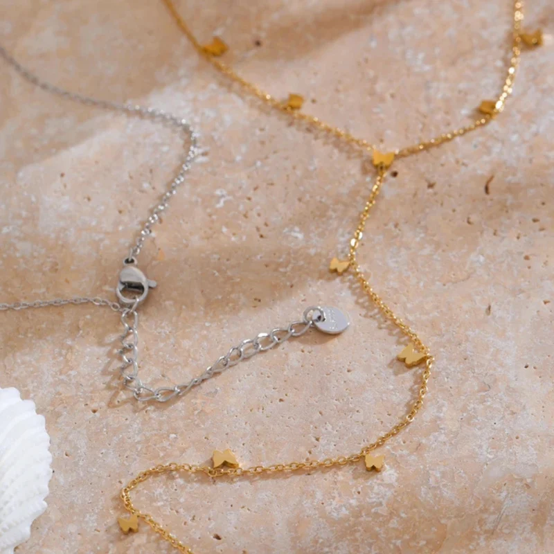 Collier en Y Papillon