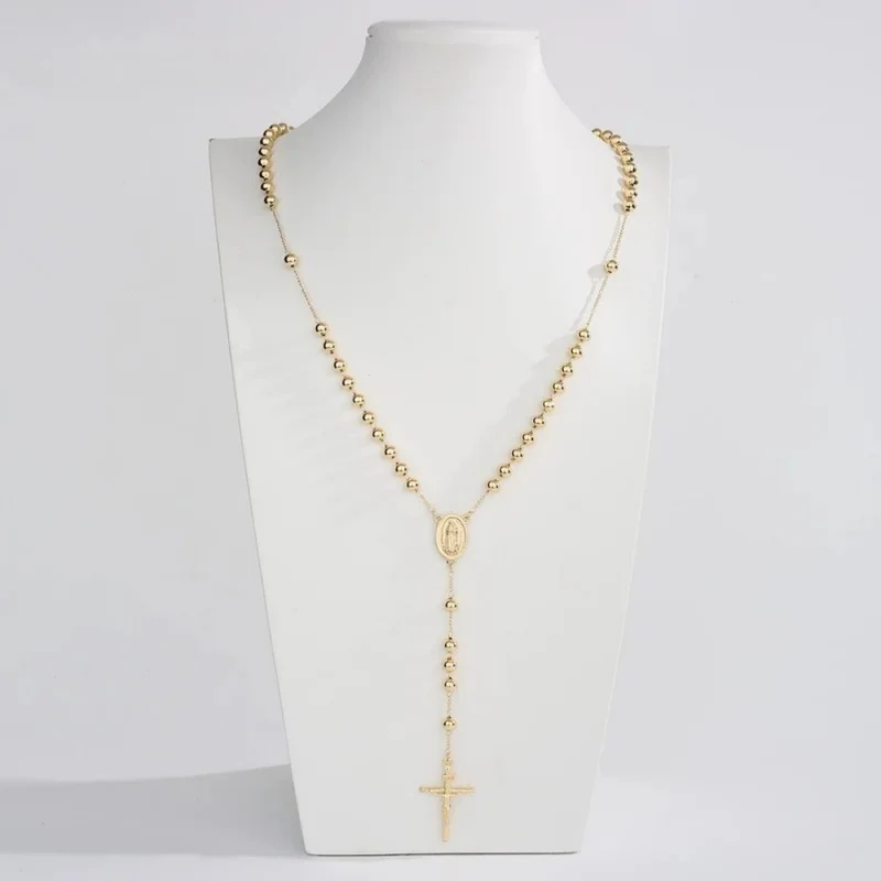 Collier en Y Croix Or