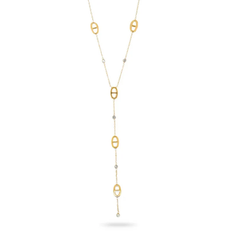 Collier en Y Ovale