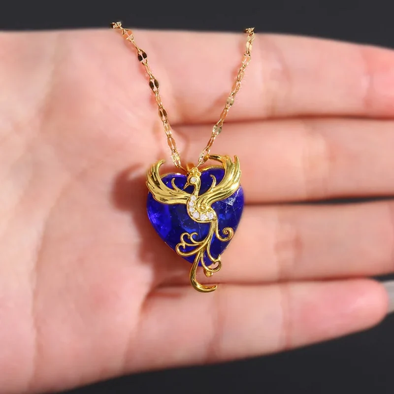 Collier Phœnix sur Cœur